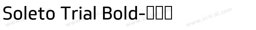 Soleto Trial Bold字体转换